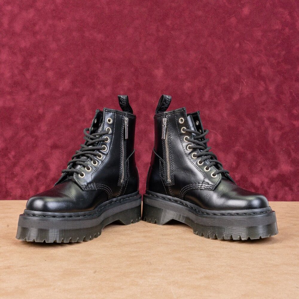 Dr. Martens Black Ankle Boots Women 6 - Picture 2 of 8
